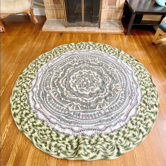 ❌sold❌ Mandala Madness Hand Made Crochet 78" - Picture 10 of 13